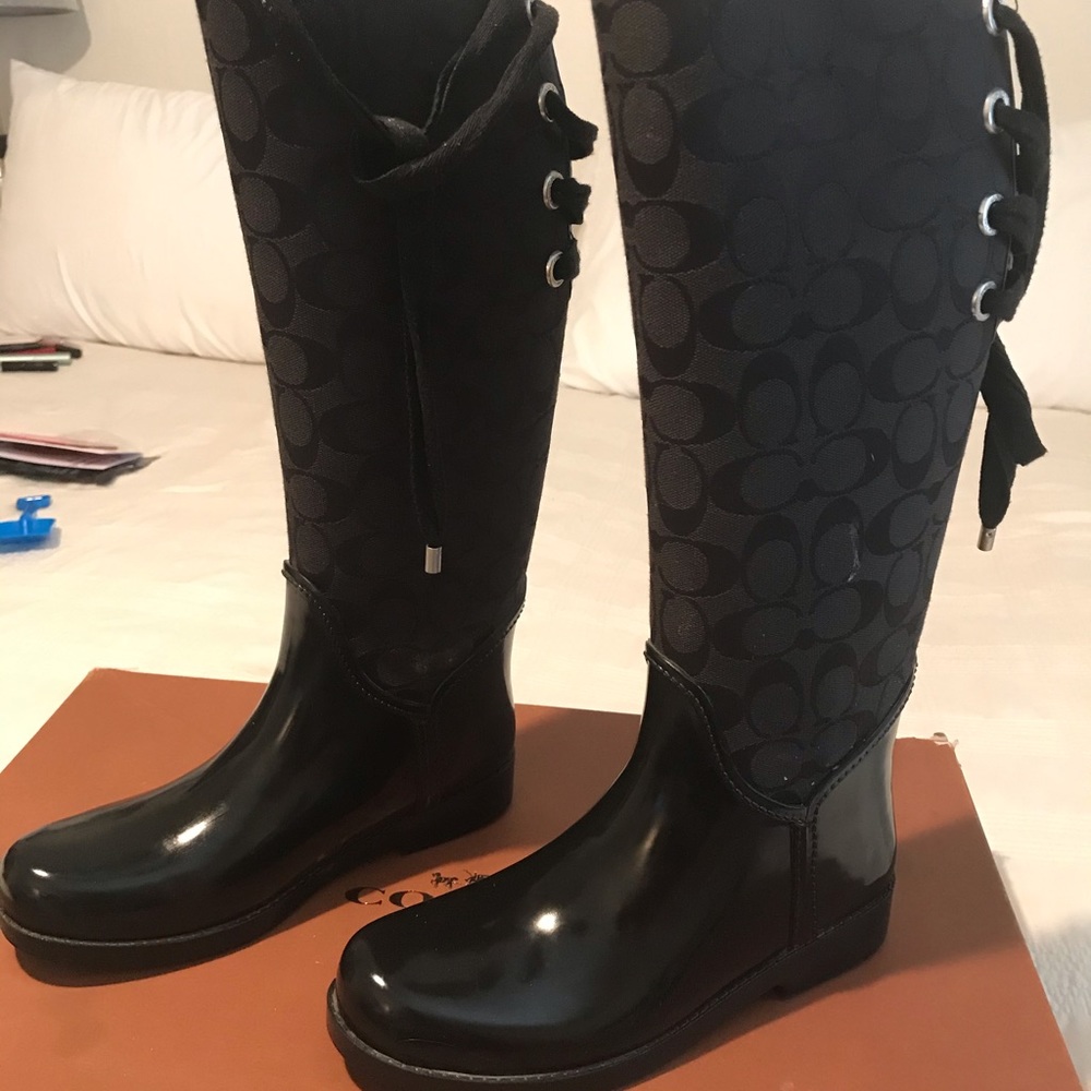 Coach rain boots